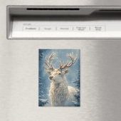 ホワイトスタンポートレートミスティカルウィンターアート マグネット (インサイチュ (食洗機))