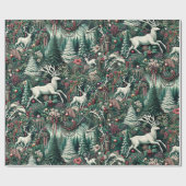 ホワイトスタンIIホリデーギフトラップ ラッピングペーパー (フラット)