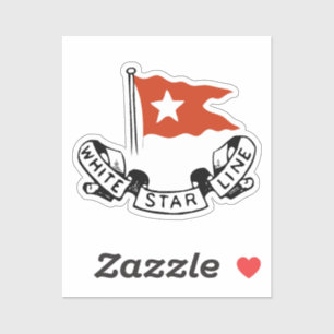 ホワイトスターのロゴ シール