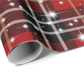 ホワイトスターズオンタータンチェックプレイド ラッピングペーパー (ロールコーナー)