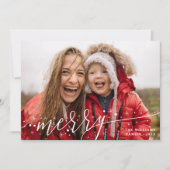 ホワイトスターズメリーフォトクリスマス シーズンカード (正面)