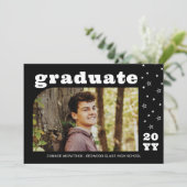 ホワイトスターズレトロ写真卒業 招待状 (スタンド正面)