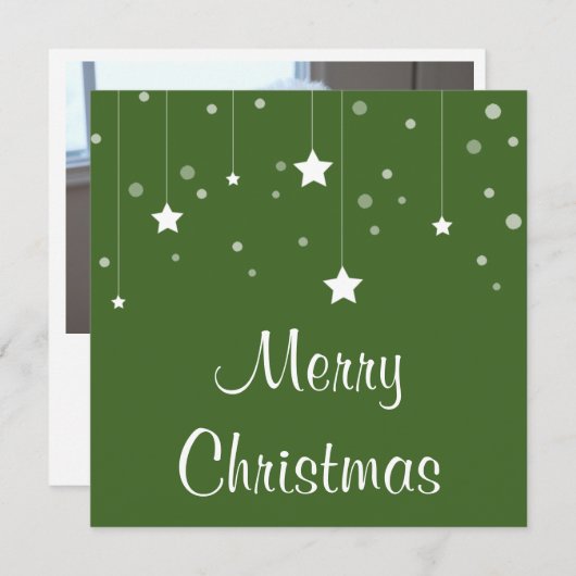 ホワイトスターズ写真クリスマスカード カード (正面/裏面)