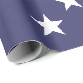 ホワイトスターズ愛国的なアメリカ国旗のパターン ラッピングペーパー (ロールコーナー)