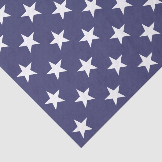 ホワイトスターズ愛国的なアメリカ国旗のパターン 薄葉紙 (詳細)