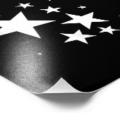 ホワイトスターズ星模様 – デザイン衣装ギフト フォトプリント            (角)