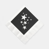 ホワイトスターズ星模様 – デザイン衣装ギフト 縁ありランチョンナプキン (角)