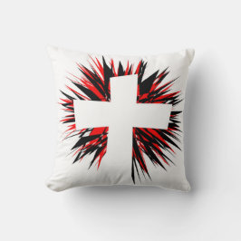 ホワイトスターバストクロス クッション