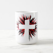 ホワイトスターバストクロス マグカップ (中央)