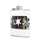 ホワイトスタービニール包まれたフラスコ フラスク (左)