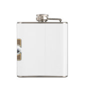 ホワイトスタービニール包まれたフラスコ フラスク (裏面)