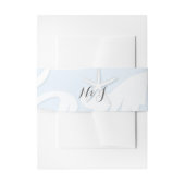 ホワイトスターフィッシュブルービーチエレガントな結婚式 招待状ベリーバンド (正面例)