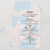 ホワイトスターフィッシュ＆ブルーバーチクラフト エレガントビーチ メニュー (正面/裏面)