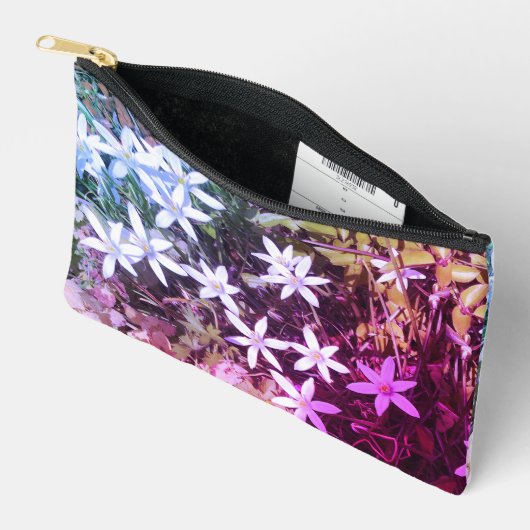 ホワイトスターフラワー小アクセサリーポーチ アクセサリーポーチ (見開き)