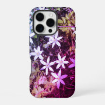 ホワイトスターフラワーiPhoneケース