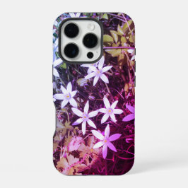ホワイトスターフラワーiPhoneケース iPhone 16 Proケース