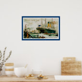 ホワイトスターラインズセドリック離れズリバプール ポスター (キッチン)