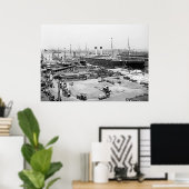 ホワイトスターラインズピア ポスター (ホームオフィス)