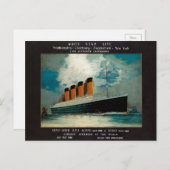 ホワイトスターラインタイタニックアートポストカード ポストカード (正面/裏面)