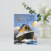 ホワイトスターラインタイタニック広告はがき ポストカード (スタンド正面)