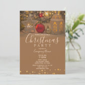 ホワイトスター企業のホリデークリスマスパーティー 招待状 (スタンド正面)