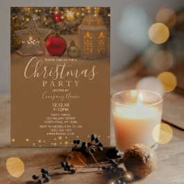 ホワイトスター企業のホリデークリスマスパーティー 招待状