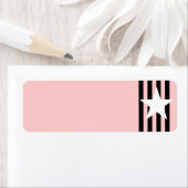 ホワイトスター黒ストライプ色ラベル ラベル (インサイチュ)