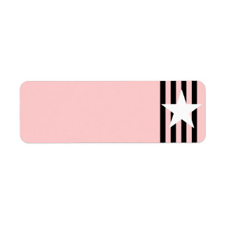 ホワイトスター黒ストライプ色ラベル ラベル