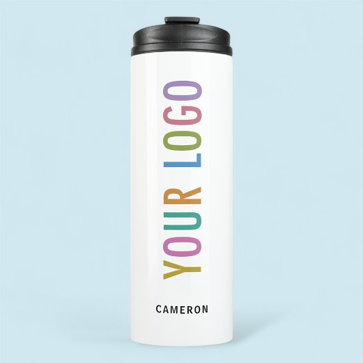 ホワイトスチールドリンクタンブラー会社ロゴ12oz タンブラー