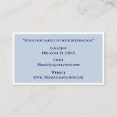 ホワイトストライプズ商業機船長パイロット 名刺 (裏面)