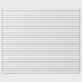 ホワイトストライプパーティーまたはクリスマスの薄い黒い ラッピングペーパー (フラット)