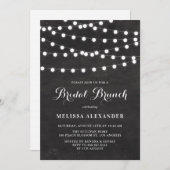 ホワイトストリングライトオンシャルボードブライダルブランチ 招待状 (正面/裏面)