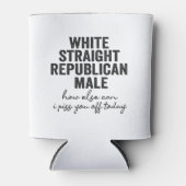 ホワイトストレート共和党男性おもしろい共和国 缶クーラー (正面)