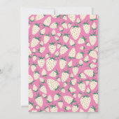 ホワイトストロベリーパインベリーカスタムブライダルシャワー 招待状 (裏面)