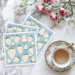 ホワイトストロベリー ピネベリー カスタム ブライダルシャワー スタンダードランチョンナプキン