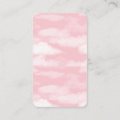 ホワイトストークピンク赤ちゃんガールブックリクエスト エンクロージャーカード (裏面)