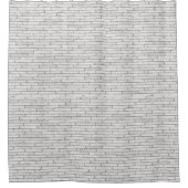 ホワイトストーンウォールシャワーカーテン シャワーカーテン (正面)