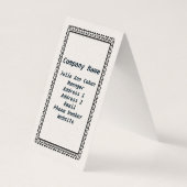 ホワイトストーン祈クリスチャンの天使の像パープル 名刺 (裏面)