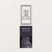 ホワイトストーン祈クリスチャンの天使の像パープル 名刺 (外部フラット)