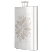 ホワイトストーン花びら フラスク (左)