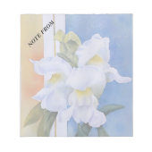 ホワイトスナップドラゴンズカスタマイズ可能なノートパッド ノートパッド (正面)