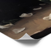 ホワイトスナップドラゴンフラワーズアートプリントポスター ポスター (角)