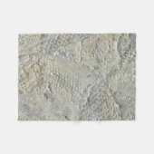 ホワイトスネークスキンブランケット フリースブランケット (正面(横))