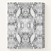 ホワイトスネークスキンプリント ノートブック (裏面)