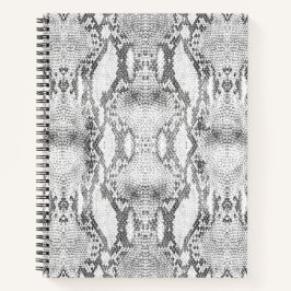 ホワイトスネークスキンプリント ノートブック