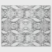 ホワイトスネークスキンプリント ラッピングペーパー (フラット)