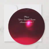 ホワイトスネークドラゴン赤ブルゴーニュのルビー宝石の石 招待状 (裏面)