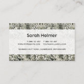 ホワイトスネークプリント 名刺 (裏面)