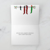 ホワイトスノーとゴールドサンライトのホリデーカード シーズンカード (内部)