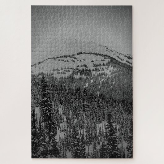 ホワイトスノーウィーフォレストジグソーパズル ジグソーパズル (縦)